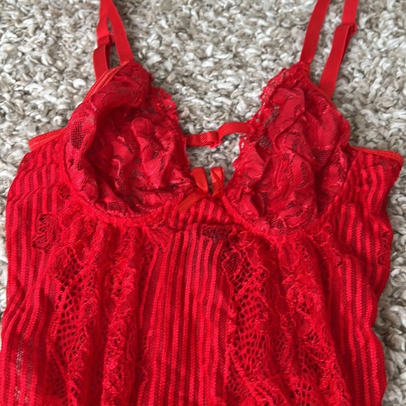 Lacey Red Pretty Little Thing Lingerie Sz S - Picture 2 of 7